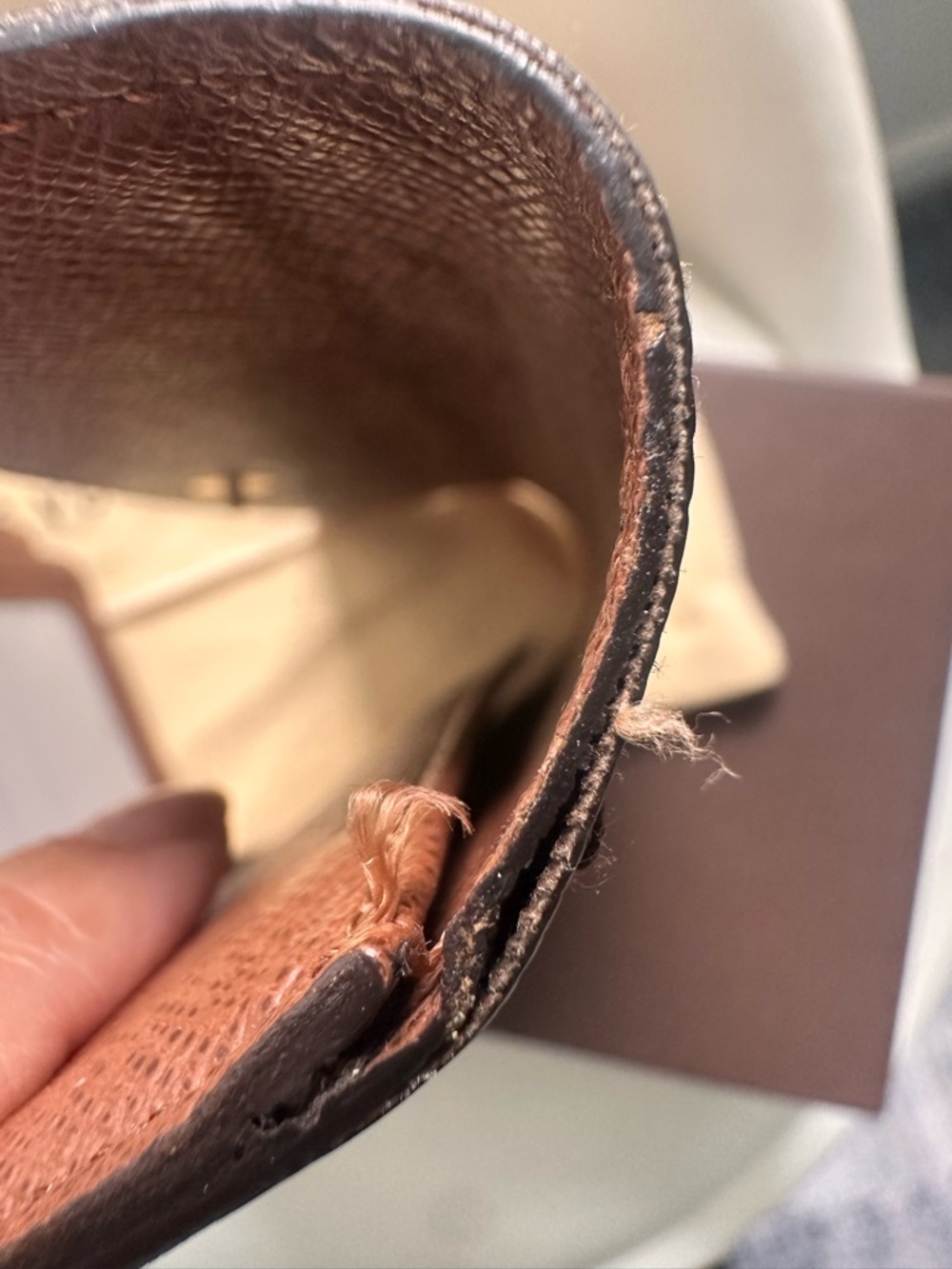 Louis Vuitton Brown and Gold Monogram Snap Wallet Detail - Picture 10 of 14